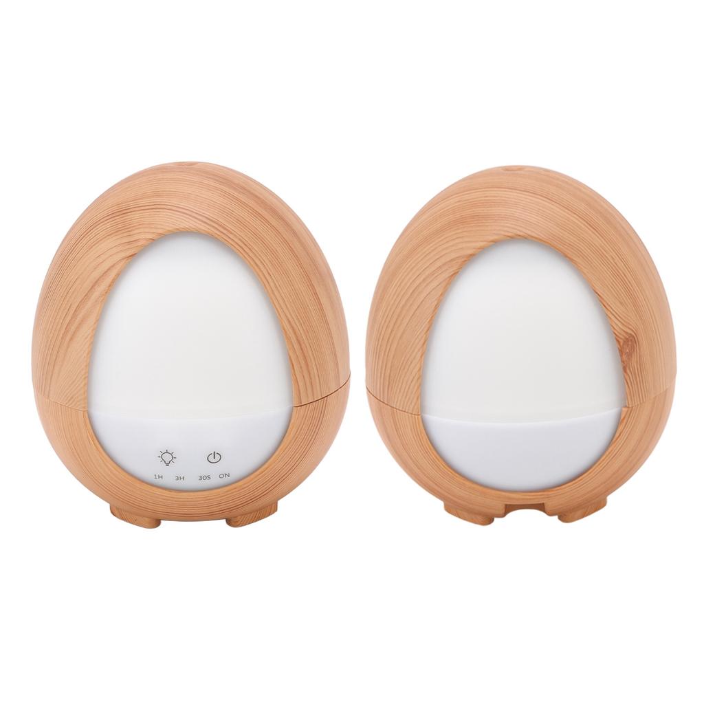 Ароматерапевтический увлажнитель воздуха 200 мл с дистанционным управлением, настольный увлажнитель с рисунком под дерево и светодиодной подсветкой