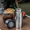 Бутылка Boundless Voyage Titanium, бутылка для воды, термос, 280 мл, двухстенная, с вакуумной изоляцией, с ситечком для чая, кружка, бутылка из чистого титана