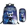 Нейлоновый рюкзак с принтом Hollow Knight, набор из 2 рюкзаков, популярная игра, водонепроницаемый, школьная сумка для детей, для мальчика, рюкзак большой емкости