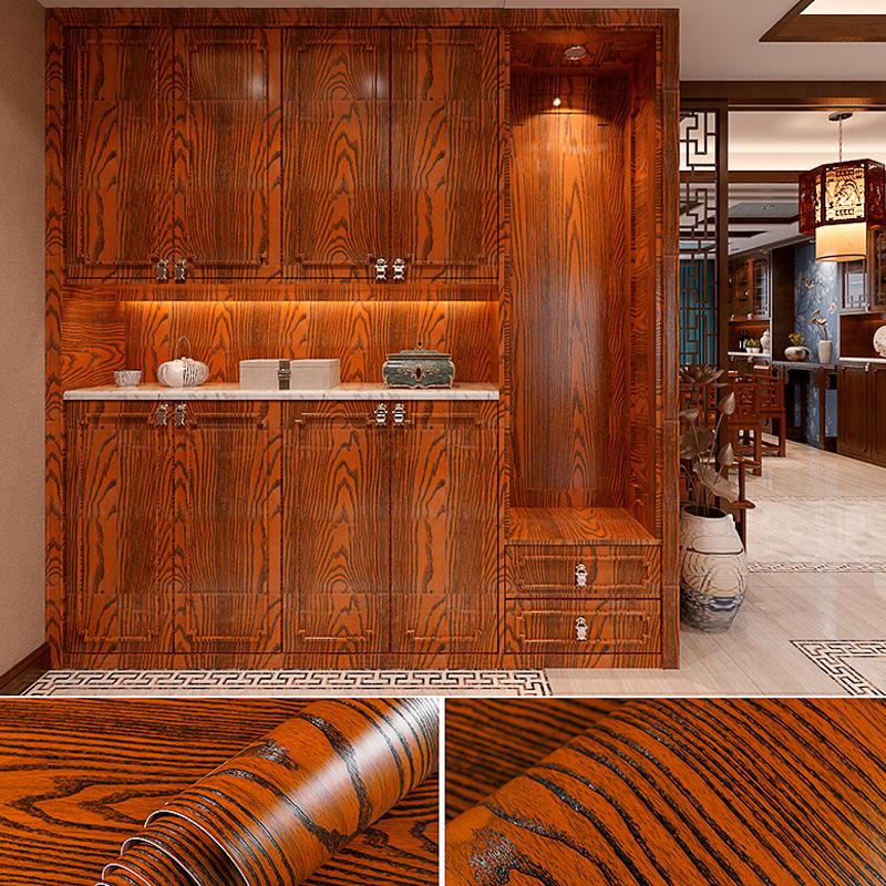 33 Choices Wood Grain Home Decor Films PVC Wood Pattern Waterproof Stickers Self-adhesive Doors Cabinet Modern Furnitures Wall Decoration