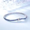 Women's Bracelet Sliver Full Zircon Single Row Bracelet Fashion Inlaid Zircon Push Bracelet