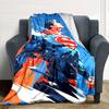 1pc Superman hero Flannel Blanket Soft Warm Throw for Home, Office, Travel, All-Season Cozy Bedding GiftL1059