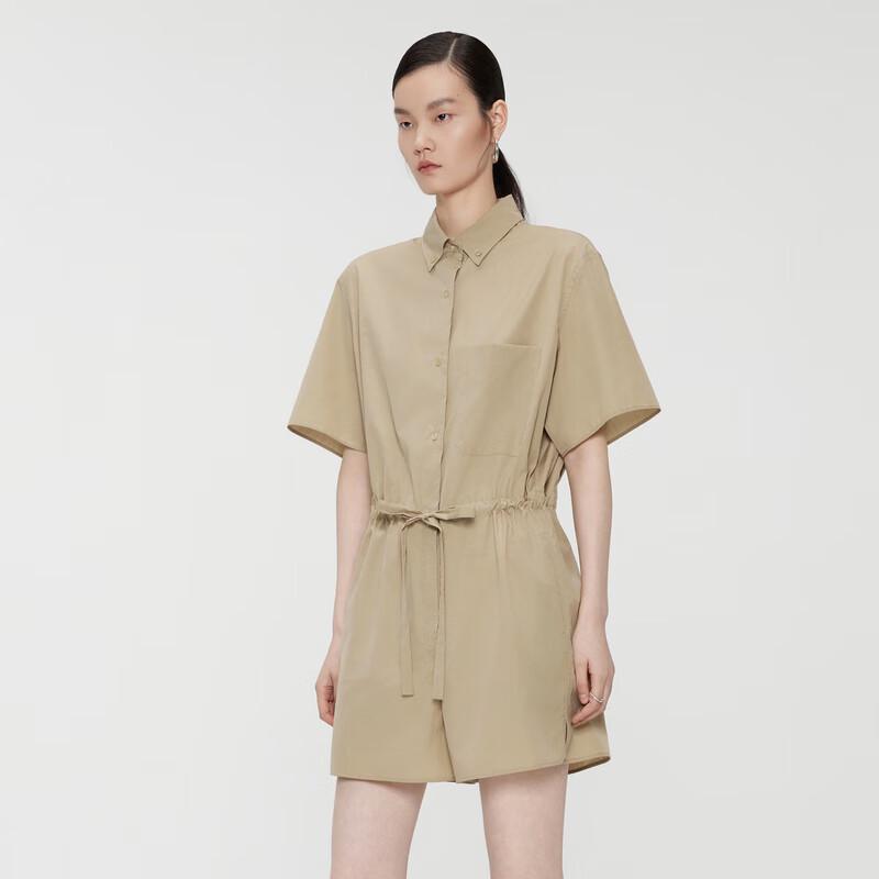 JNBY Women's Summer Cotton One-Piece Jumpsuit