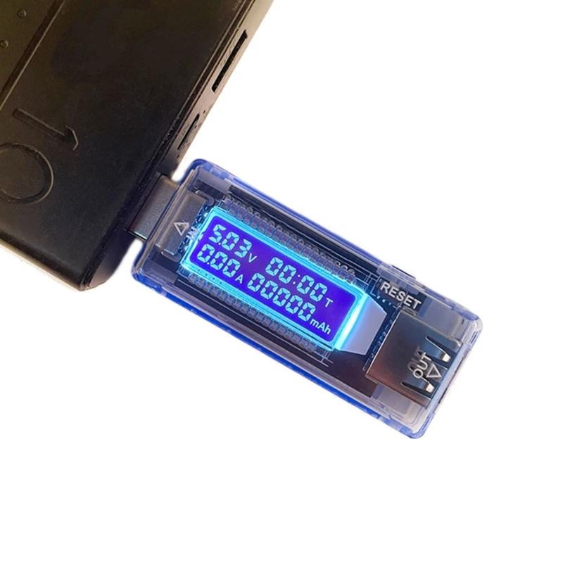 Портативный USB-измеритель мощности с мониторингом напряжения и тока в реальном времени для тестирования электроники