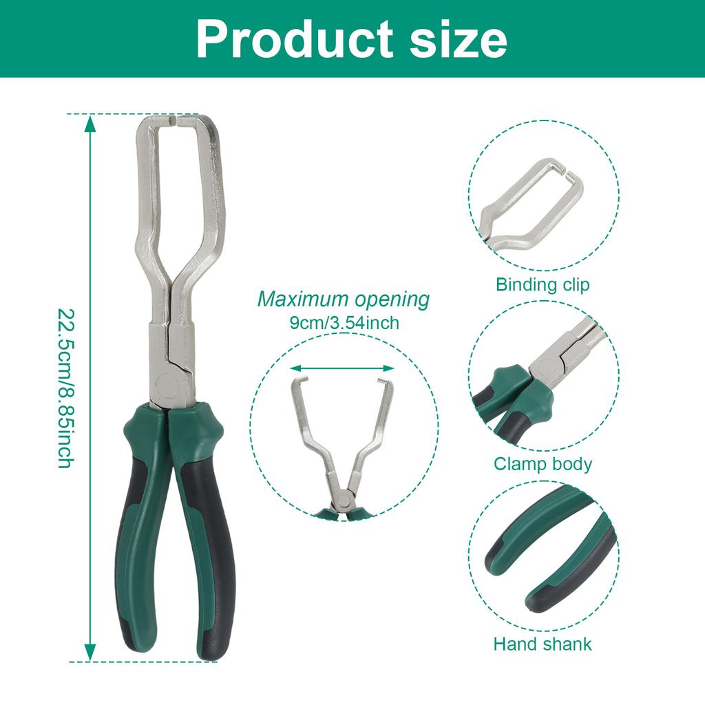 2 шт. Клещи для разъединения электрических контактов 7 дюймов 9 дюймов Клещи для топливной магистрали Автомобильные клещи для разъединения электрических разъемов Инструмент для ремонта