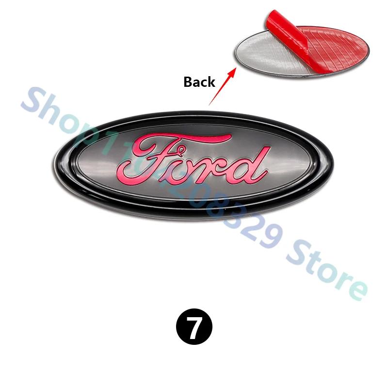 For Ford MK1 Car Front Rear Trunk Emblem 11.5x4.5cm Cover Sticker for Ford Focus Edge Mondeo Ecosport Ranger Fiesta Fusion Kuga Accessories