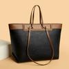 Classic Solid Color PU High-Quality Women's Tote Bag Large Capacity Commuting Shoulder Bag Fashion Handbag