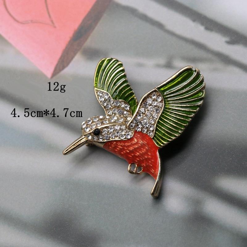 Модная брошь в виде капли масла глазури птица ретро женская булавка брошь одежда костюм тренчкот аксессуары