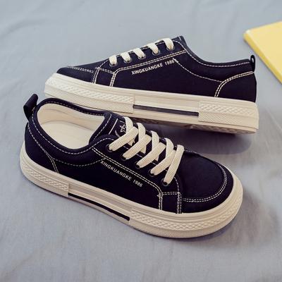 Весенне-осенние новые парусиновые туфли женские универсальные на плоской подошве белые дышащие студенческие тканевые туфли женская обувь осенние модели