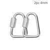Climbing Equipment Keychain Snap Clip Triangle Carabiner Hanging Hook Kettle Buckle Chain