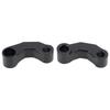Pair Black Aluminum Mirror Extenders Risers Extension 10mm Universal Fit