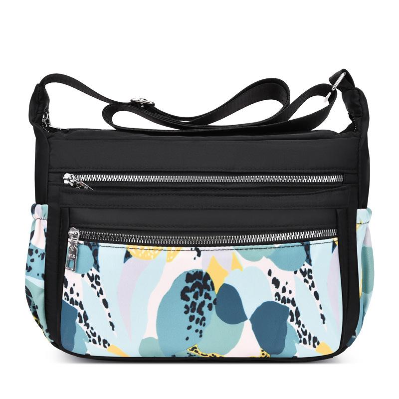 Shoulder Bag Middle-aged Women's Bag Oxford Cloth One-shoulder Messenger Bag Mother Bag Large-capacity Printed Bag