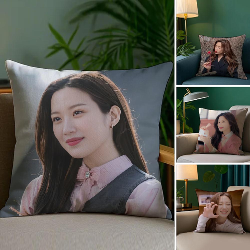 Moon GGaYYoung SINGER Pillow Case Silky Elegant Comfort Sofa Bed Invisible Zipper