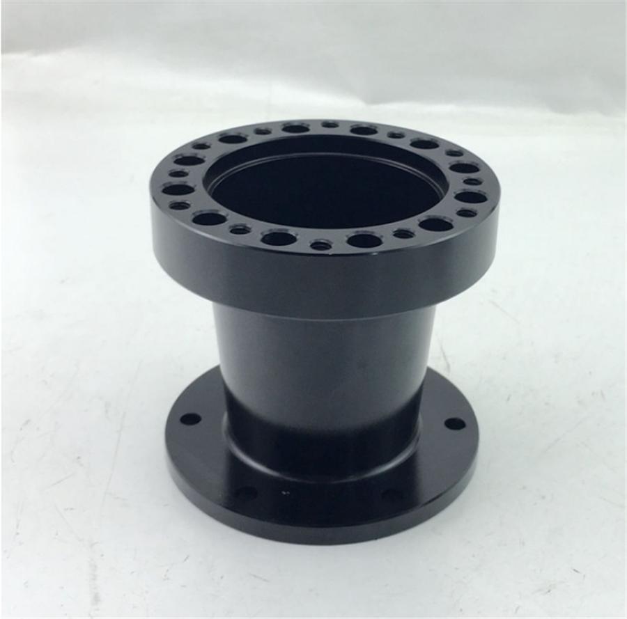 Черный 3" Алюминиевый Спейсер Для Автомобиля Рулевое Колесо Адаптер Ступицы Босс Кит 76мм