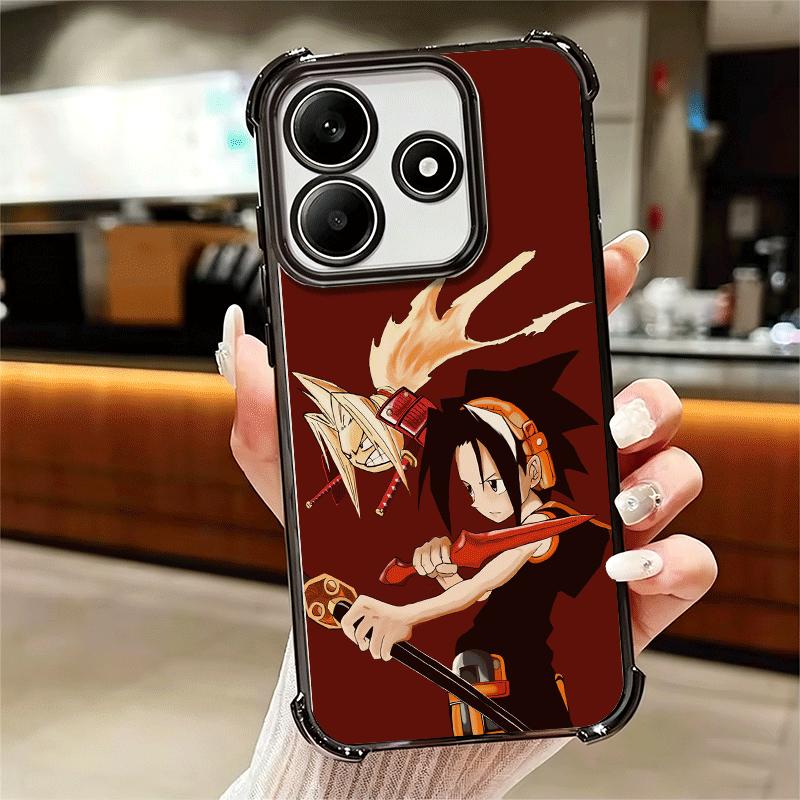 Аниме Шаман Кинг Покрытие Чехол для телефона Для Xiaomi Redmi Note 14 15 Pro Plus 13 12 11 11S 11T 10 9S 9 5G Противоударный Подушка безопасности Чехол