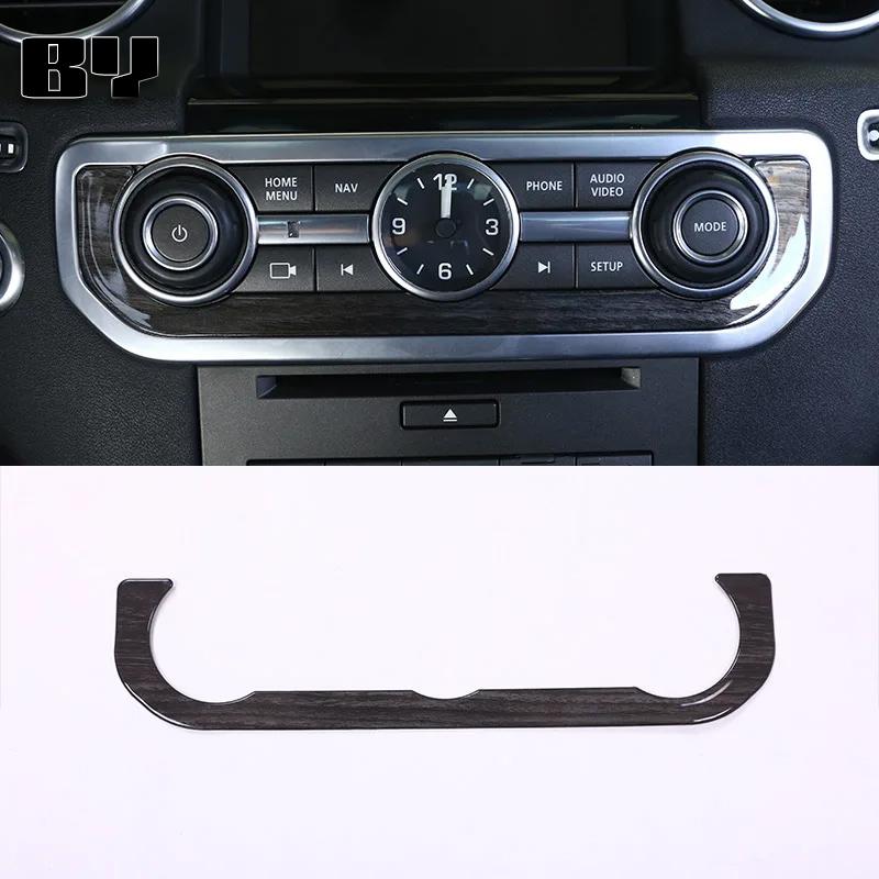 ABS Черный под дерево для Land Rover Discovery 4 LR4 2010-2016 Аксессуары Панель переключения передач Консоль Декоративная накладка Наклейка