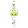 Sanrio Reel Keychain KEROKEROKEROPPI Key Mascot KEROKEROKEROPPI X X Character 169382 Face-shaped 13.5 4.2 1.8cm
