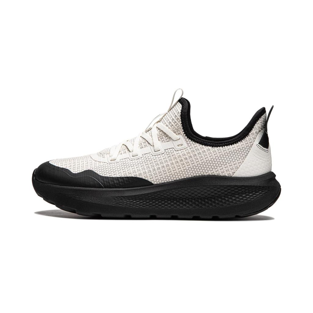 Li Ning Cloud Yi Слипоны Устойчивые к истиранию Дышащие Легкие Упругие Низкие Повседневная Обувь Мужская Белый Черный AGLU261-4