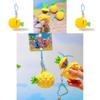 Stitch Summer Beach Collection Pineapple Silicone Keychain With Cute Character Design For Kids And Teens