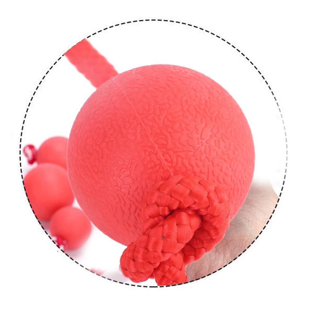 Round Shape Dog Chew Ball Cotton Rope Dog Elastic Toy Puppy Molar Toy Outdoor Fetch Game