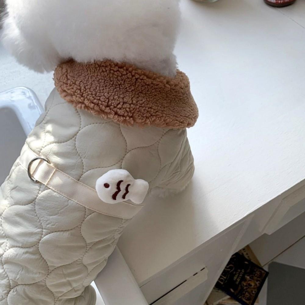 Windproof Dog Warm Clothes Winter Dog Vest Coat Fashion Dog Hiking Jacket for Small Medium Dog