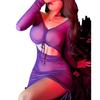 Sex Underwear Women's Perspective Long Sleeve Hip Wrap Dress Passion Hot Sexy Uniform Seduction Pajama Set