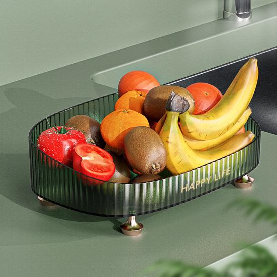 Light Luxury Makeup Perfume Desktop Organizer Dresser Countertop Cosmetics Organizer Tray Multifunctional Fruit Serving Tray Bathroom Vanity Tray