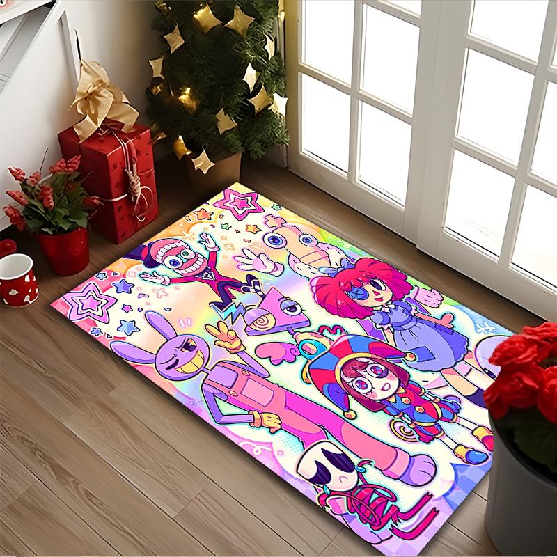 1pc Office Carpet, The Amazing Digital Circus Chair Rug, Living Room Printed Area Rug, Home Chair Floor Mat