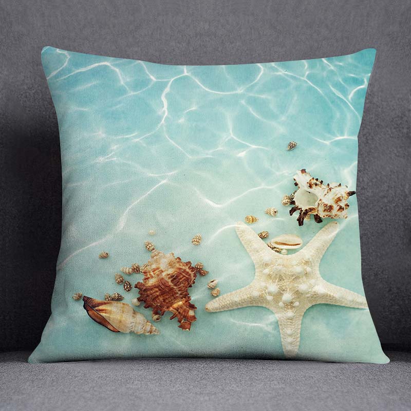 Наволочка с изображением морского животного и русалки, украшение для дома, квадратная наволочка, украшение для дома и офиса, наволочка