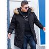 Осенние и зимние пуховики, средние и длинные размеры, хлопковые куртки больших размеров, модные куртки, мужские толстые повседневные хлопковые куртки с капюшоном, верхняя одежда