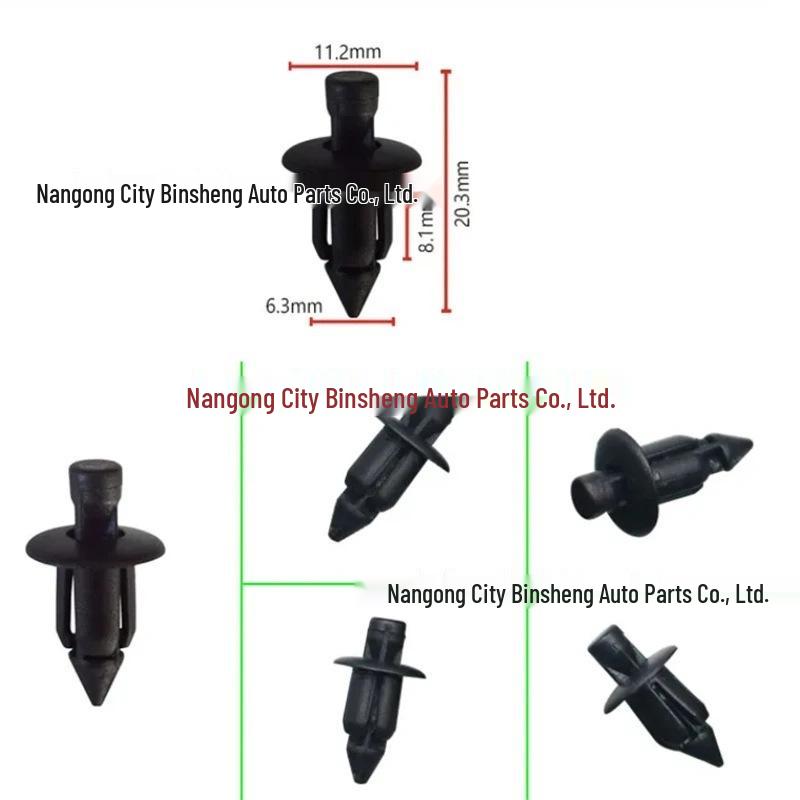 6mm Black Rivet Fairing Fastener Screw Clip for Honda Motorcycles