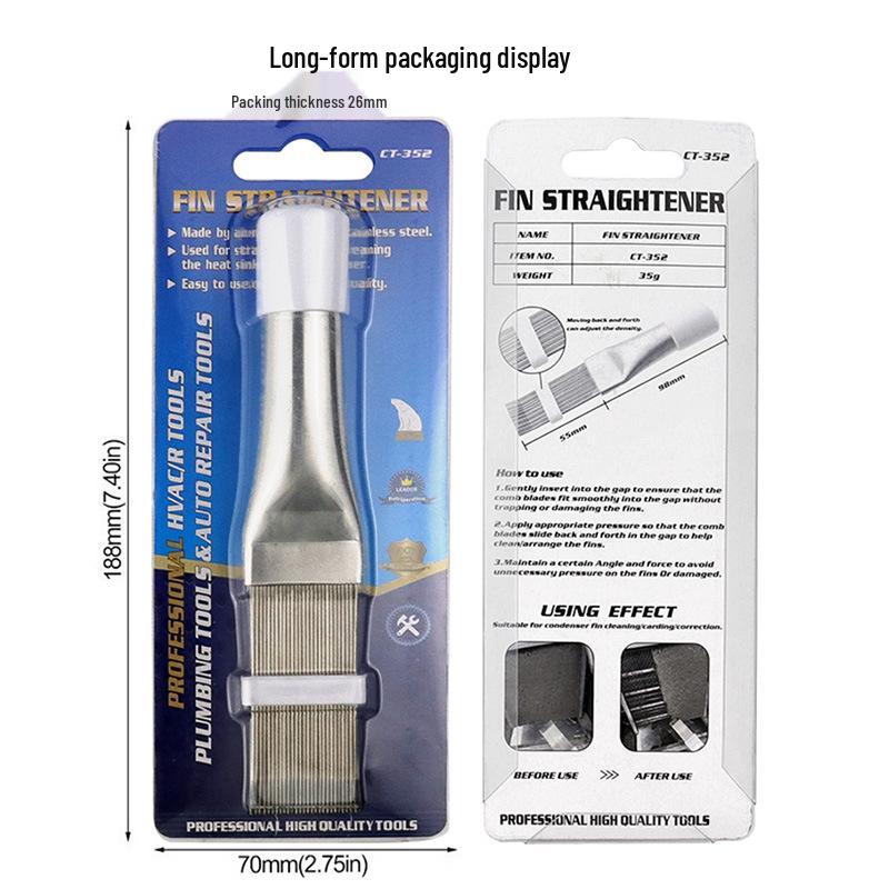 Stainless Steel Fin Comb: Air Conditioner Condenser & Evaporator Fin Straightener and Cleaner