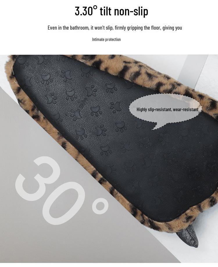 Уютные осенне-зимние плюшевые тапочки в виде животных - Супермягкий флис, Толстые и теплые