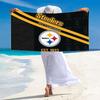 Pittsburgh Steelers Logo Print Beach Towel, Large Soft Quick Dry Towel for Beach Camping Swimming