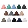 BK Fall Winter Fleece Thermal Hoodie Couple Loose Boxy Fit Zip Up Sweatshirt