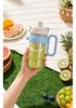 Compact Wireless Dual-Lid Juicer Cup for Fruit Smoothies