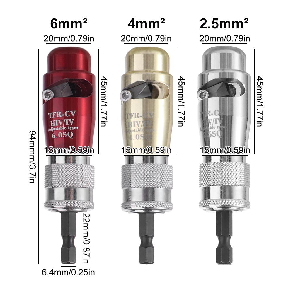 Professional Electric Wire Stripper Quickly Stripping Wire Stripper Bit Kit  Electrical Tools
