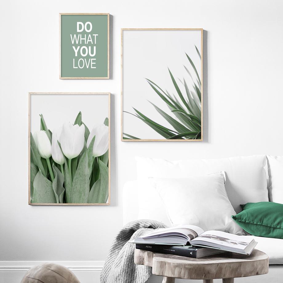 Зеленое растение, лист, цветы, плакат с принтом, акварель Монстера, настенная живопись на холсте, цитаты, настенные панно для декора гостиной