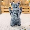Имитация 3D Кошка Тигр Подушка-игрушка Кукла Плюшевая игрушка Обнимающая Спящая Тряпичная кукла Кошка Смешная Прикроватная