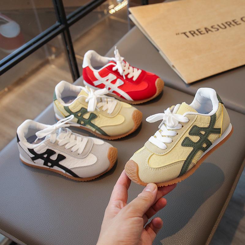 Детские кроссовки Forrest Gump 2025 новые дышащие повседневные кроссовки для девочек весна-осень спортивная обувь для мальчиков сетчатые кроссовки для детей среднего и старшего возраста