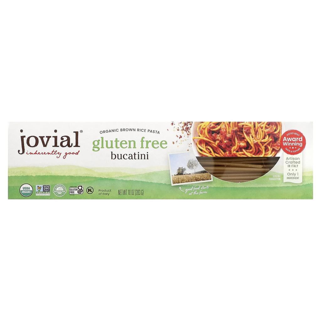 Jovial, Organic Brown Rice Pasta, Bucatini, 283g (10oz)