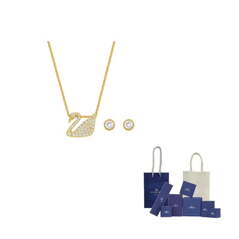 Swarovski Swan Swarovski Element, Metal Necklaces Women's 5030717