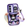 KEYSION Shockproof Case for Infinix Hot 50 4G 5G with Lanyard Silicone Cute 3D Cartoon Doll Phone Cover for Infinix Hot 50 Pro 4G