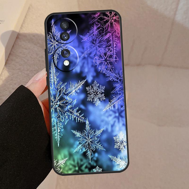 Снежинка Зима Для Honor Magic 7 6 5 Lite V5 Чехол Для Honor 400 Pro 200 50 70 90 X8a X8b X9a X9b X9c Обложка