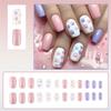 Square Press On Nails Glossy Designs Fake Nails Stick On Nails In 12 Sizes French Nails Tips for DIY Nail Art Decors