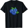 Blueberry Fruit Funny Berry Lover Eater T Shirts Men Women Cotton Humor Streetwear Tee Shirt Short Sleeve Unisex Loose Clothing
