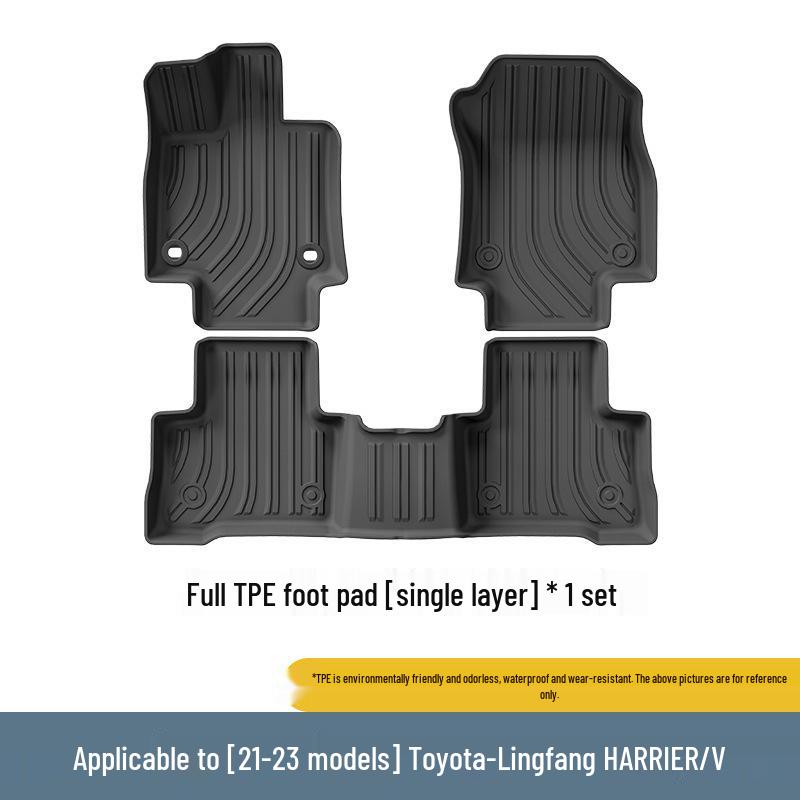 Экологичные коврики для пола из ТПЭ для Toyota RAV4, Venza и Harrier 2021-2023 гг.