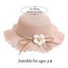 Breathable Kids Straw Cap Bag UV Protection Beach Cap Outdoor Bucket Hat  Children Girls