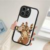 Чехол для телефона в стиле акварельной живописи жирафа для Iphone 14 13 11 12 Pro MAX 13 MiNi 7 8 plus X XS XR, защитные чехлы из овечьей кожи