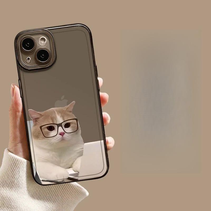 Забавный Рабочий Кот черный Прозрачный Чехол для Телефона Для iPhone 17 16 15 11 12 14 13 Pro Max Mini X XR 7 8 Plus SE4 17E Милые Чехлы Fundas